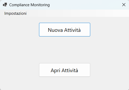 Selezione o Creazione di una nuova Attività