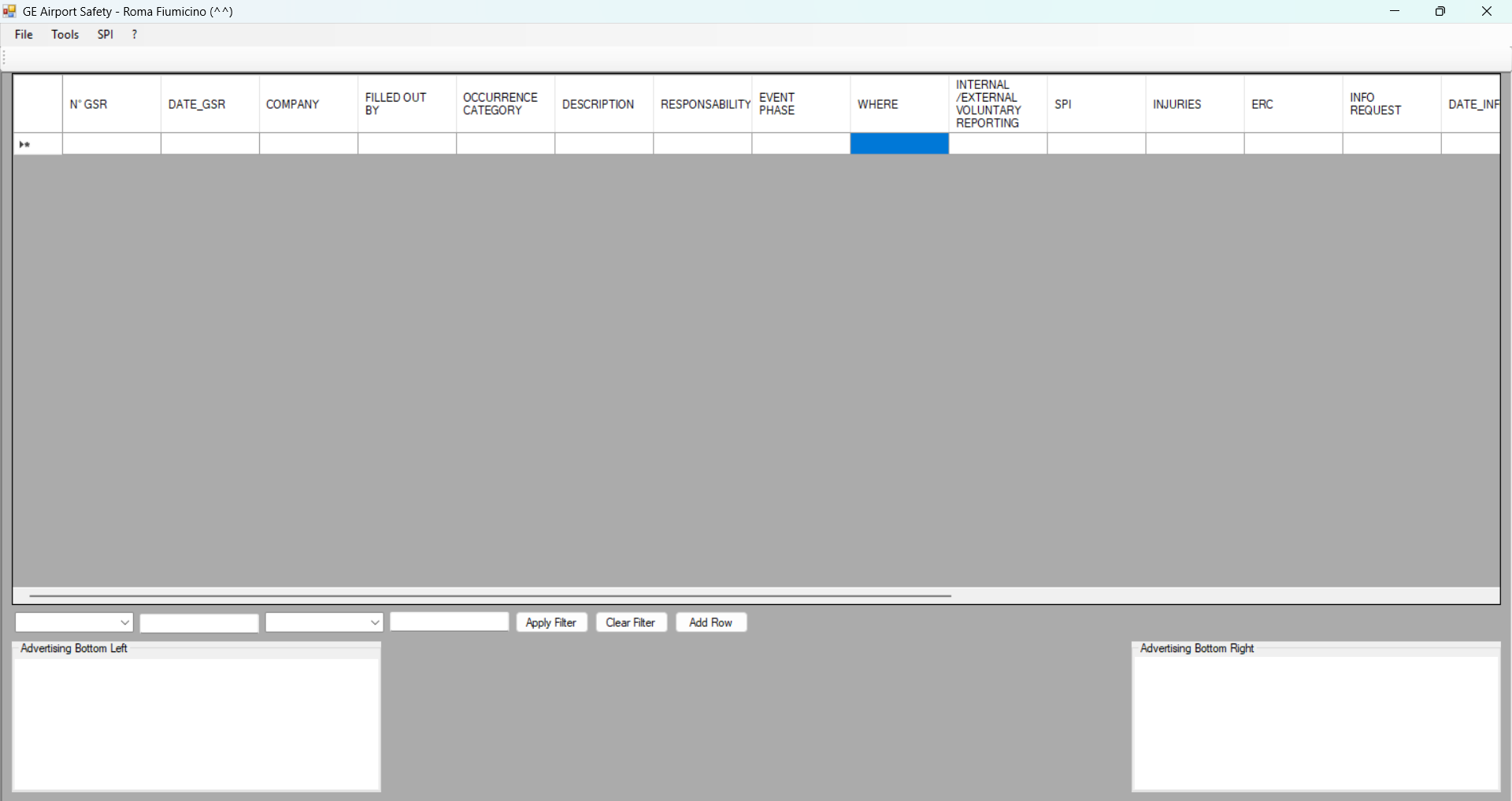 Schermata database 1